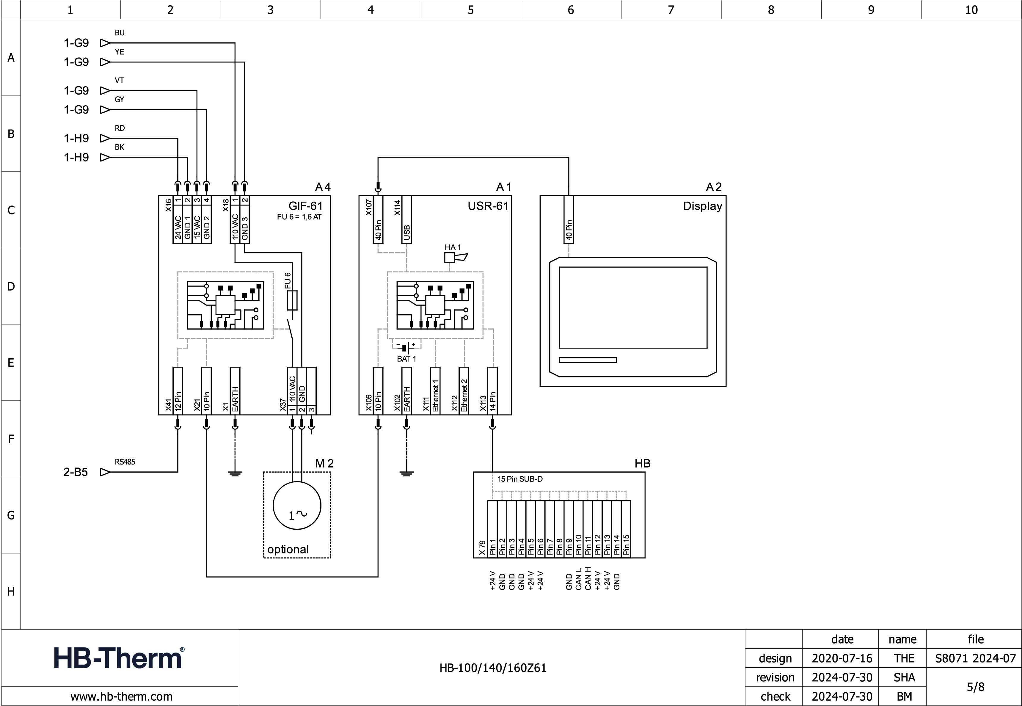 Elektroschema HB-100/140/160Z61